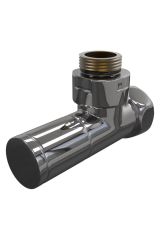 Вентиль угловой запорный (цилиндр) G 3/4&quot; НГ х G 1/2&quot; НР арт. 06438