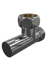 Вентиль угловой запорный (цилиндр) G 1&quot; НГ х G 3/4&quot; НГ арт. 06436