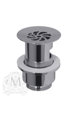 RICAMBI DAISY Слив для раковины d-63 mm 1&quot;1/2 под перелив с решёткой, Золото, ML.RIC-10.124.DO