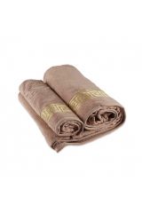 TESORO Набор из 2-х полотенец: 100х150, 50х90 см, 100% хлопок, Капучино, 26031