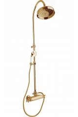 Душевая колонна с термостатическим смесителем, верхним и ручным душем Cezares GOLF-CD-T-02