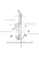 GROHE Euphoria Cube 27937000 Душевой гарнитур, душевая штанга 600 мм, 9.5 л/мин