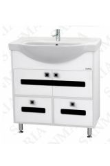 Тумба Париж 80 с 2-я ящ. чёрный