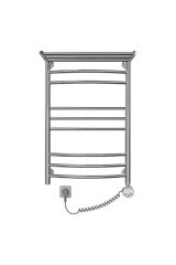 Электрический полотенцесушитель Комби с полкой П9 40x80, Арго (Argo), R (Правый) ТЭН, 06530