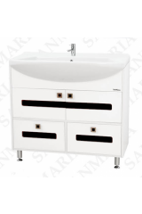 Тумба Париж 90 с 2-я ящ. черный