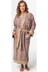 Халат для ванной банный махровый Миглиоре (Migliore), Tesoro, капучино, 46-48