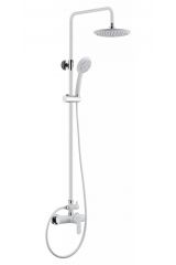 Душевая колонна со смесителем, верхним и ручным душем Cezares LACONICO-C-CD1-BLC