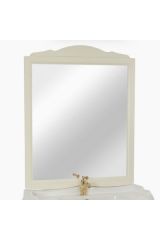 BELLA Зеркало прямоугольное 96xH114x3 см., Bianco Mat Patinato, 26735