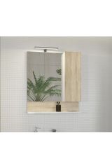 Comforty: COMFORTY. Зеркало-шкаф &quot;Рига-70&quot; дуб сонома