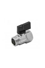 Кран шаровой, MINI, прямой, 1/4&quot;, 1/4&quot;, НВ, ручка-бабочка ELSEN EV93.1414