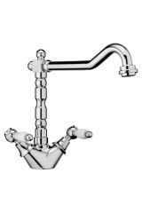 Смеситель для кухни Webert Kitchen Dorian DO780102 Хром/белый