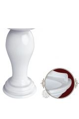 MILADY Колонна тюльпана, керамика, Белый/декор винтаж D3, ML.MLD-25.707.D3.BR