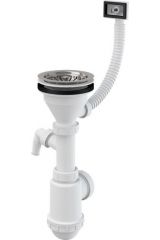 для мойки ALCAPLAST с нержавеющей peшeткой и гофропереливом (A447 Ø50/40)