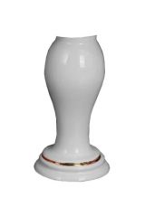 MILADY Колонна тюльпана, керамика, Белый/декор золото D2, ML.MLD-25.707.D2