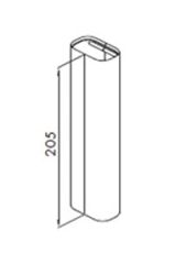 Крышка несущего профиля, для кронштейна напольного внутреннего универсального Z-U331 Elsen, Z-U460