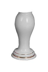 MILADY Колонна тюльпана, керамика, Белый/декор золото D1, ML.MLD-25.707.D1