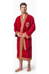 Халат для ванной банный махровый Миглиоре (Migliore), Tesoro, бордо, 46-48