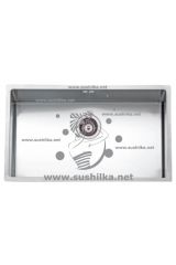 Rodi Box Lux 70 750х450 (круглый слив), нержавеющая сталь