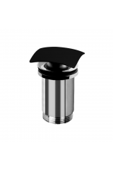 CZR-B-SCQ-01 Донный клапан с квадратной крышкой с системой &quot;Клик-клак&quot; с переливом, исполнение хром CEZARES CZR-B-SCQ-01