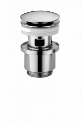 CZR-SAT25-NOP Донный клапан с системой &quot;Клик-клак&quot; c переливом для накладных раковин черный матовый CEZARES CZR-SAT25-NOP