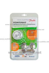 RLV-KS/RA 2940, 3/4&quot;-1/2&quot; угловой, с переходниками, упаковка-блистер, Danfoss 013G2140