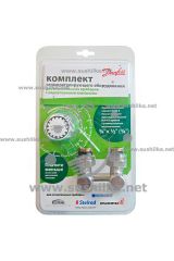 RLV-KS/RAW-K, 3/4&quot;-1/2&quot; прямой, с переходниками, упаковка-блистер, Danfoss 013G2149