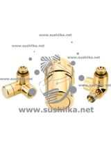 терморегулирующий тип RAX RA-URX RLV-X правый, золотой, Danfoss 013G4001