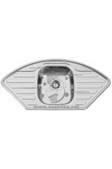 Rodi Kronos EBE Lux 1026x500, нержавеющая сталь