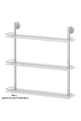 FBS ELL 070 Полка с ограничителем 60 см тройная (стекло)