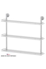 FBS ELL 071 Полка с ограничителем 70 см тройная (стекло)