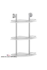 FBS ELL 073 Полка угловая с ограничителем 28 см тройная (стекло)