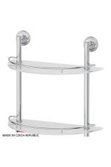 FBS ELL 081 Полка полукруглая с ограничителем 40 см двойная