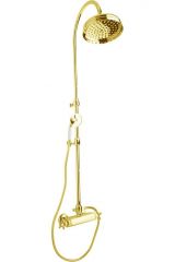 Душевая колонна с термостатическим смесителем, верхним и ручным душем Cezares GOLF-CD-T-03/24