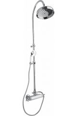 Душевая колонна с термостатическим смесителем, верхним и ручным душем Cezares GOLF-CD-T-01