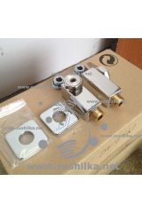 Квадратные углы для полотенцесушителя Грота хром