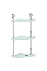 ARTWELLE Harmonie 041 Полка стеклянная угловая тройная 24 см