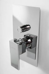 UNIKA-VDIM-NOP Встраиваемый однорычажный смеситель для душа с переключателем, исполнение черный матовый CEZARES UNIKA-VDIM-NOP