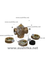 трехходовой смесительный Ду 25, 1 1/4&quot; НР, Kvs=4.6, Heimeier 4170-04.000