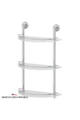 FBS LUX 082 Полка полукруглая с ограничителем 40 см тройная