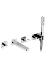 Смеситель для ванны Webert Living LV720901 Хром