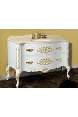 VIRGINIA База L139xH83xP60 см. 2 выдвижных ящика, ручки золото, Noce / Dorato, ML.VRN-BA139NBDO.DO