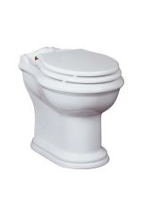 IMPERO Унитаз напольный, выпуск в стену (без крышки), керамика, Белый, ML.IMP-25.311.BI