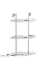 FBS NOS 073 Полка угловая с ограничителем 28 см тройная (стекло)