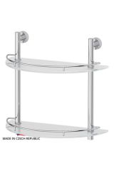 FBS NOS 081 Полка полукруглая с ограничителем 40 см двойная