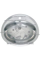 Reginox Pacific L Lux OSP (c/box) 570x480, нержавеющая сталь, зеркальная полировка 