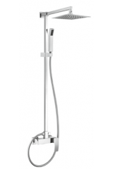 QUATTRO-C-CD-01-S Душевая колонна для верхнего и ручного душа, хром. Верхний душ из нержавеющей стали CEZARES QUATTRO-C-CD-01-S