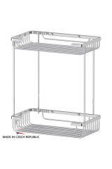 FBS RYN 023 Полочка-решетка двухуровневая прямоугольная 26х26 см