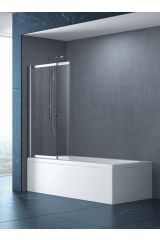SLIDER-VF-11-90/150-P-Cr Душевая шторка на ванну CEZARES SLIDER-VF-11-90/150-P-Cr