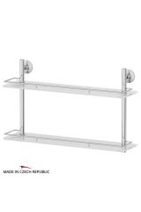 FBS STA 065 Полка с ограничителем 60 см двойная (стекло)