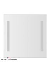 Зеркало со встроенными светильниками (55х55 см) ELLUX STRIPE LED STR-A2 9102